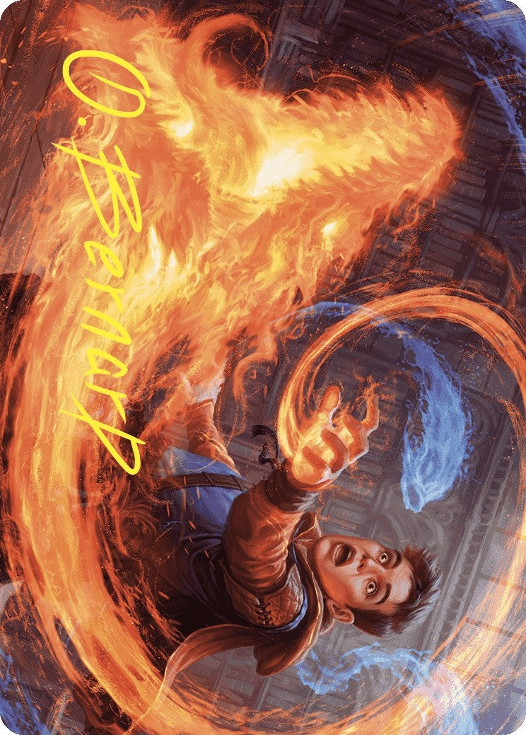 Frantic Firebolt Art Card (Gold-Stamped Signature) (16) [ASWOE] - MTG Single