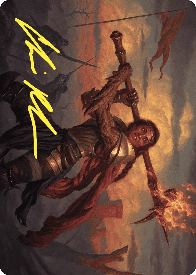 Imodane the Pyrohammer Art Card (Gold-Stamped Signature) (18) [ASWOE] - MTG Single
