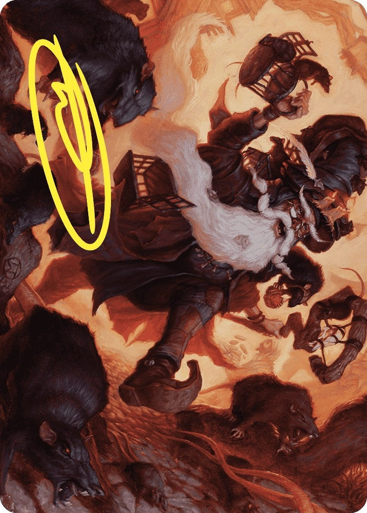 Tattered Ratter Art Card (Gold-Stamped Signature) (20) [ASWOE] - MTG Single