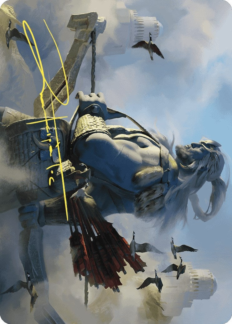 Skybeast Tracker Art Card (Gold-Stamped Signature) (27) [ASWOE] - MTG Single