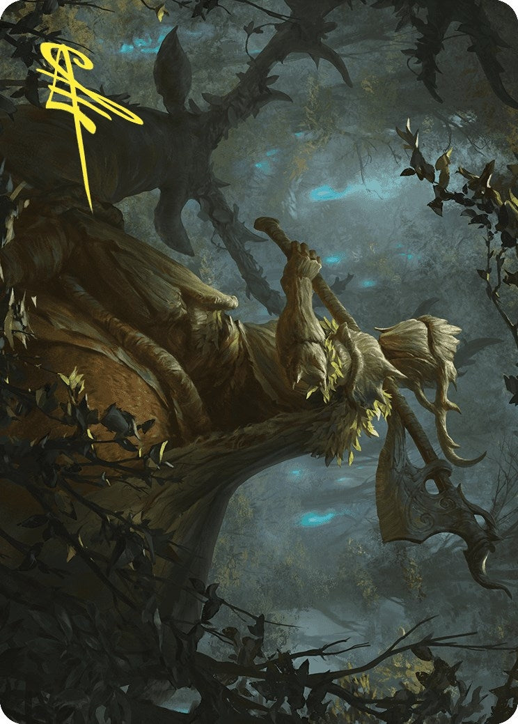 Verdant Outrider Art Card (Gold-Stamped Signature) (28) [ASWOE] - MTG Single