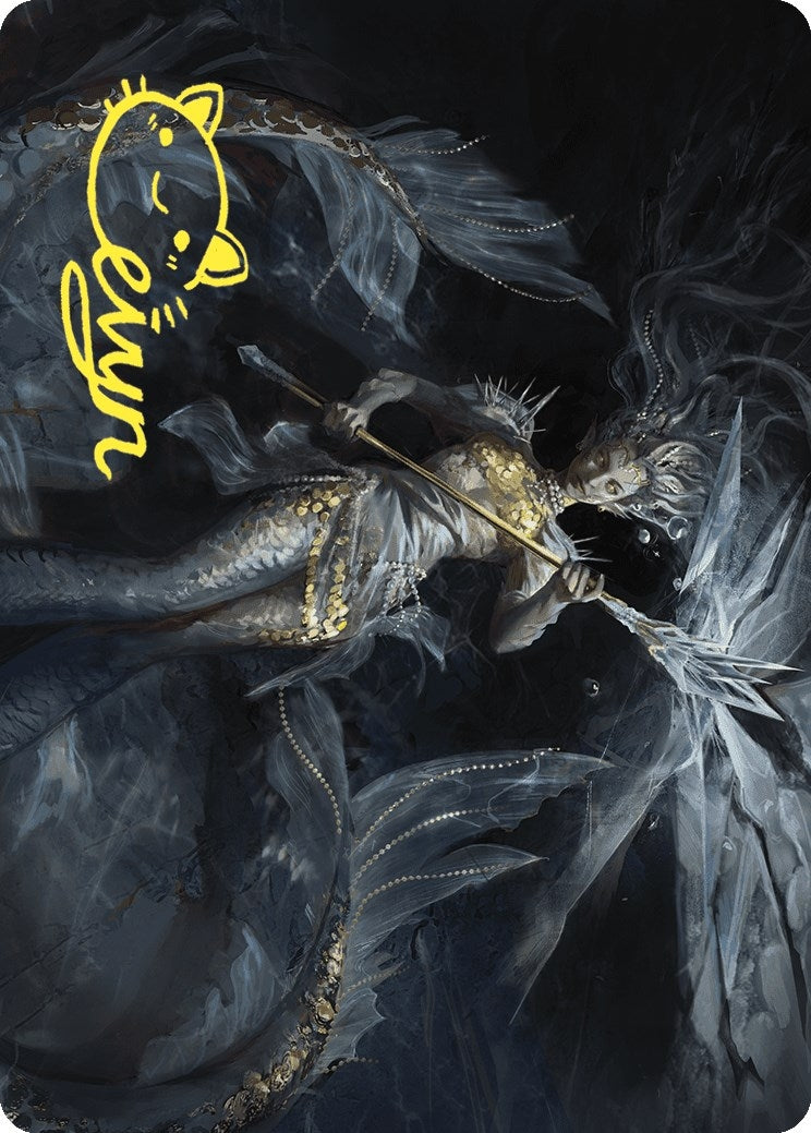 Sharae of Numbing Depths Art Card (Gold-Stamped Signature) (32) [ASWOE] - MTG Single