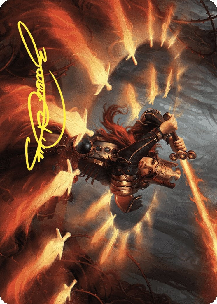 Heartflame Duelist Art Card (Gold-Stamped Signature) (38) [ASWOE] - MTG Single