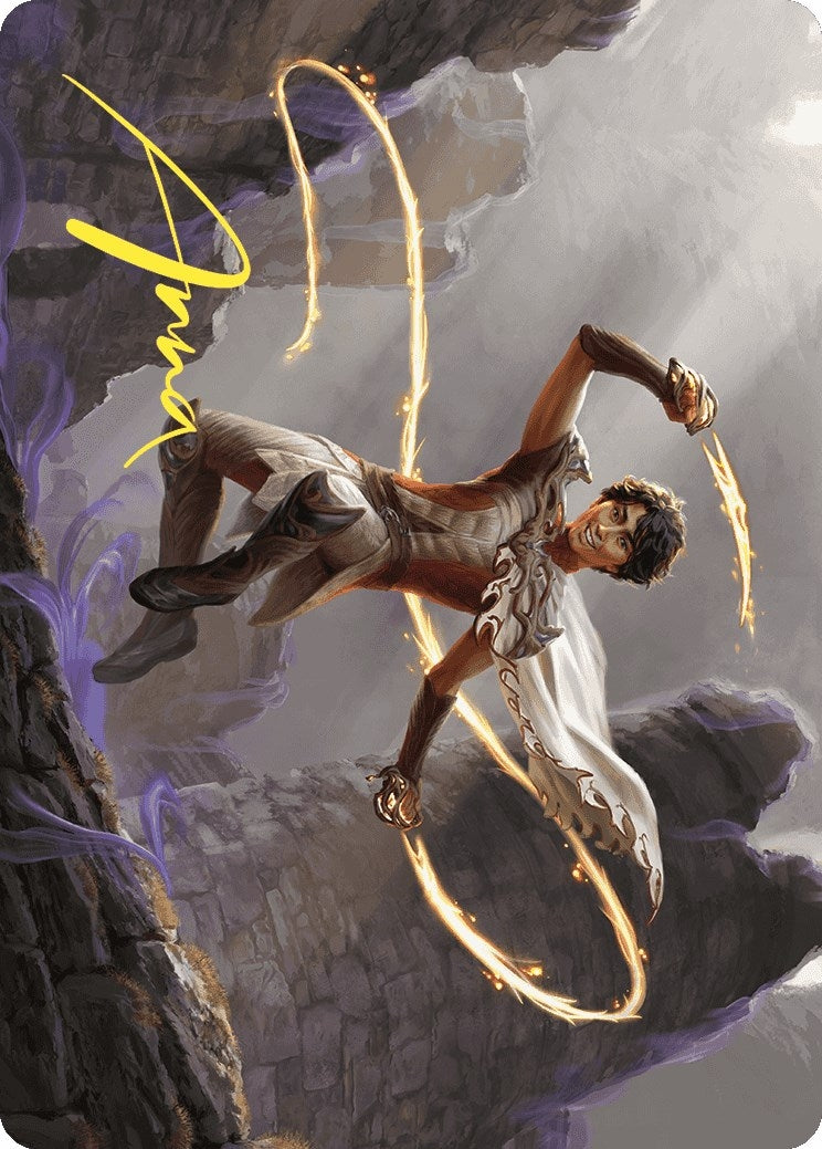 Kellan the Fae-Blooded Art Card (Gold-Stamped Signature) (39) [ASWOE] - MTG Single