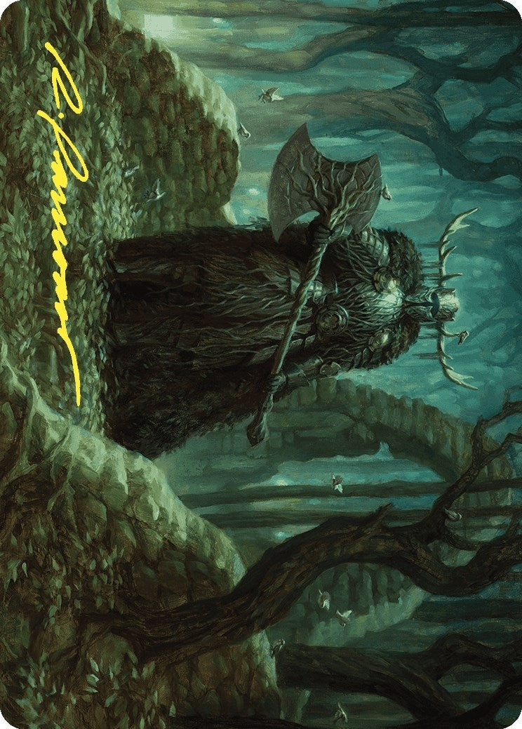 Mosswood Dreadknight Art Card (Gold-Stamped Signature) (40) [ASWOE] - MTG Single