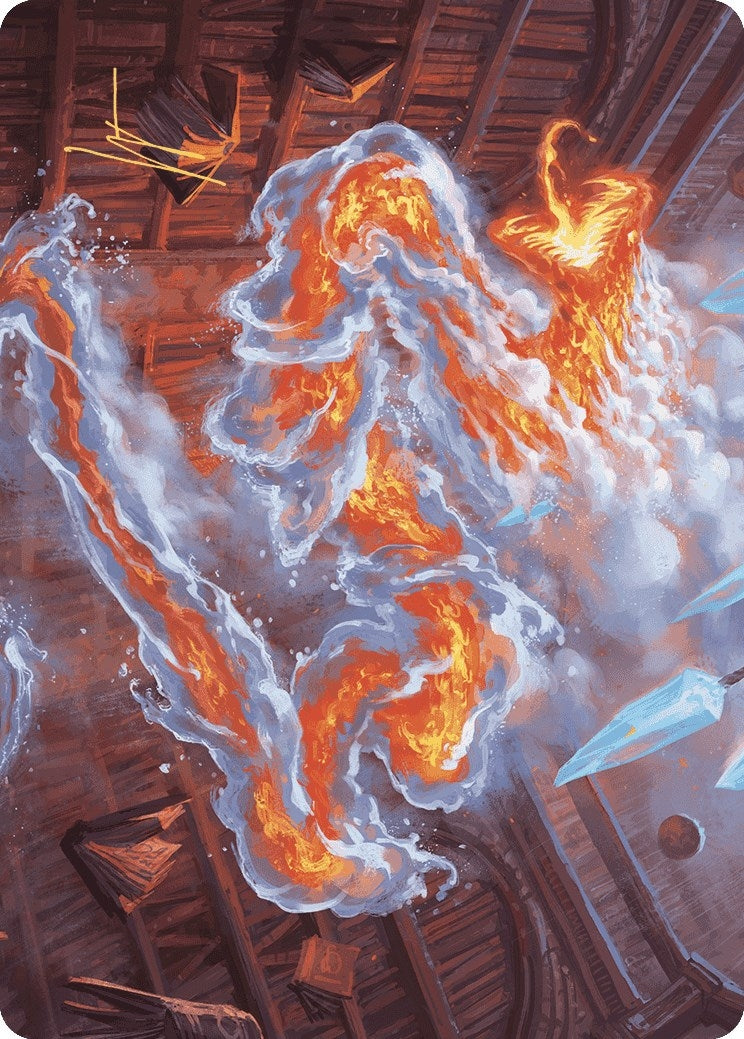 Scalding Viper Art Card (Gold-Stamped Signature) (41) [ASWOE] - MTG Single