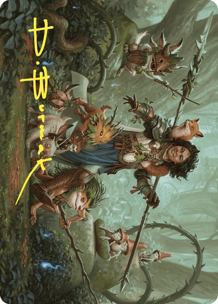 Ellivere of the Wild Court Art Card (Gold-Stamped Signature) (49) [ASWOE] - MTG Single