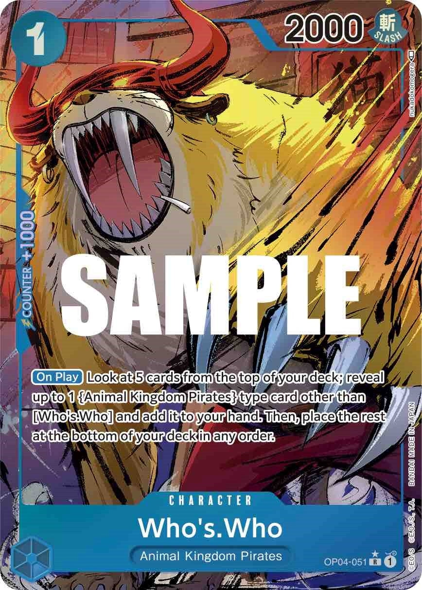 Who’s.Who (Alternate Art) (4051) (OP04) - One Piece Card Game Single