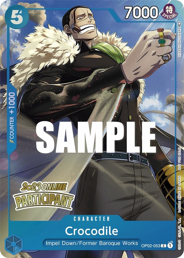 Crocodile (Online Regional 2023) [Participant] (2053) (OP-PR) - One Piece Card Game Single