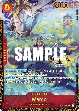 Marco (Championship 2023) (3013) (OP-PR) - One Piece Card Game Single