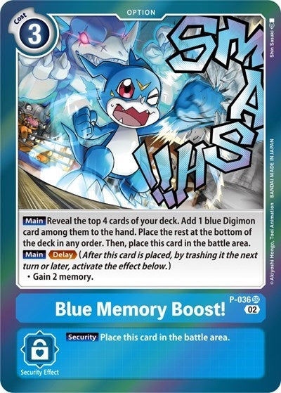 Blue Memory Boost! (Resurgence Booster Reprint) (36) [RB-01] - Digimon Card Game Single