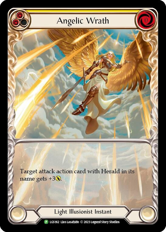 Angelic Wrath (Yellow) - LGS162 (162) [PR] - Flesh and Blood TCG Single