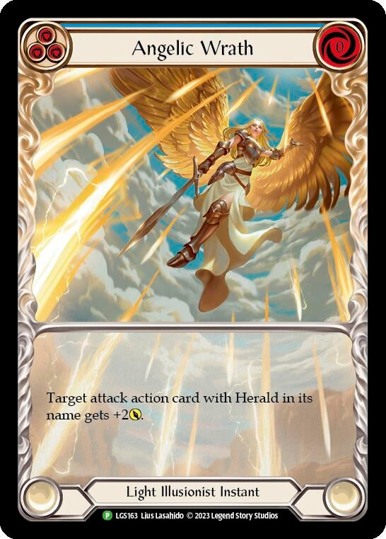 Angelic Wrath (Blue) - LGS163 (163) [PR] - Flesh and Blood TCG Single