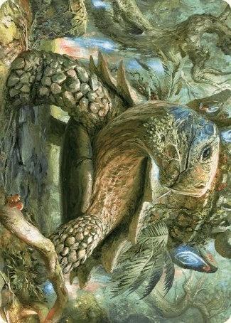 Blossoming Tortoise Art Card (24) [ASWOE] - MTG Single