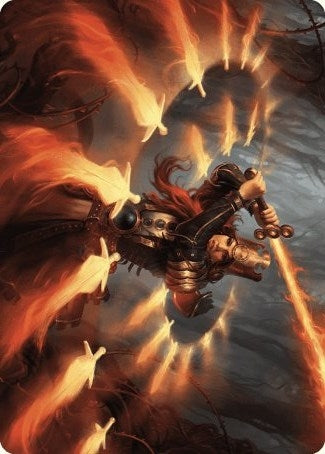 Heartflame Duelist Art Card (38) [ASWOE] - MTG Single