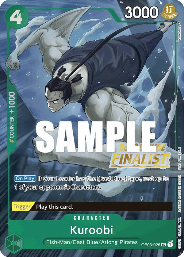 Kuroobi (Offline Regional 2023) [Finalist] (3026) (OP-PR) - One Piece Card Game Single