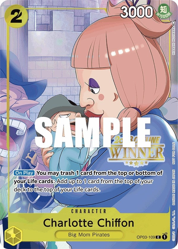 Charlotte Chiffon (Offline Regional 2023) [Winner] (3109) (OP-PR) - One Piece Card Game Single
