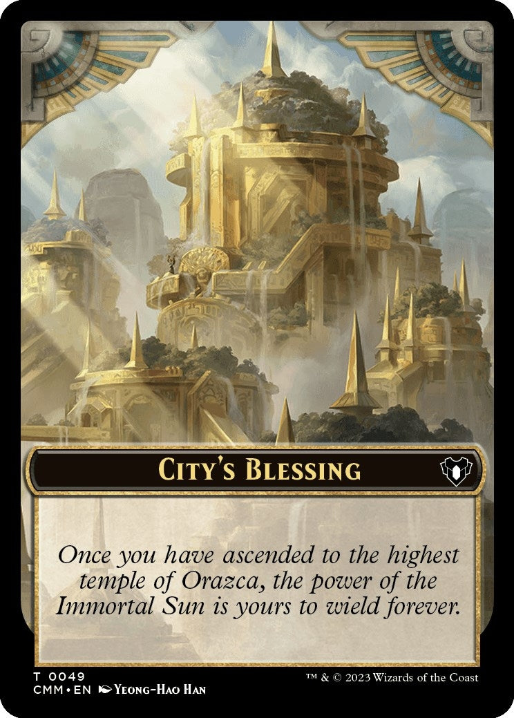 City’s Blessing // Phyrexian Myr Double-Sided Token (0) [CMM] - MTG Single