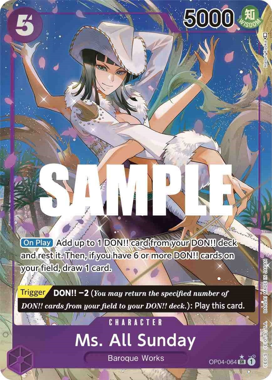 Ms. All Sunday (Alternate Art) (4064) (OP04) - One Piece Card Game Single