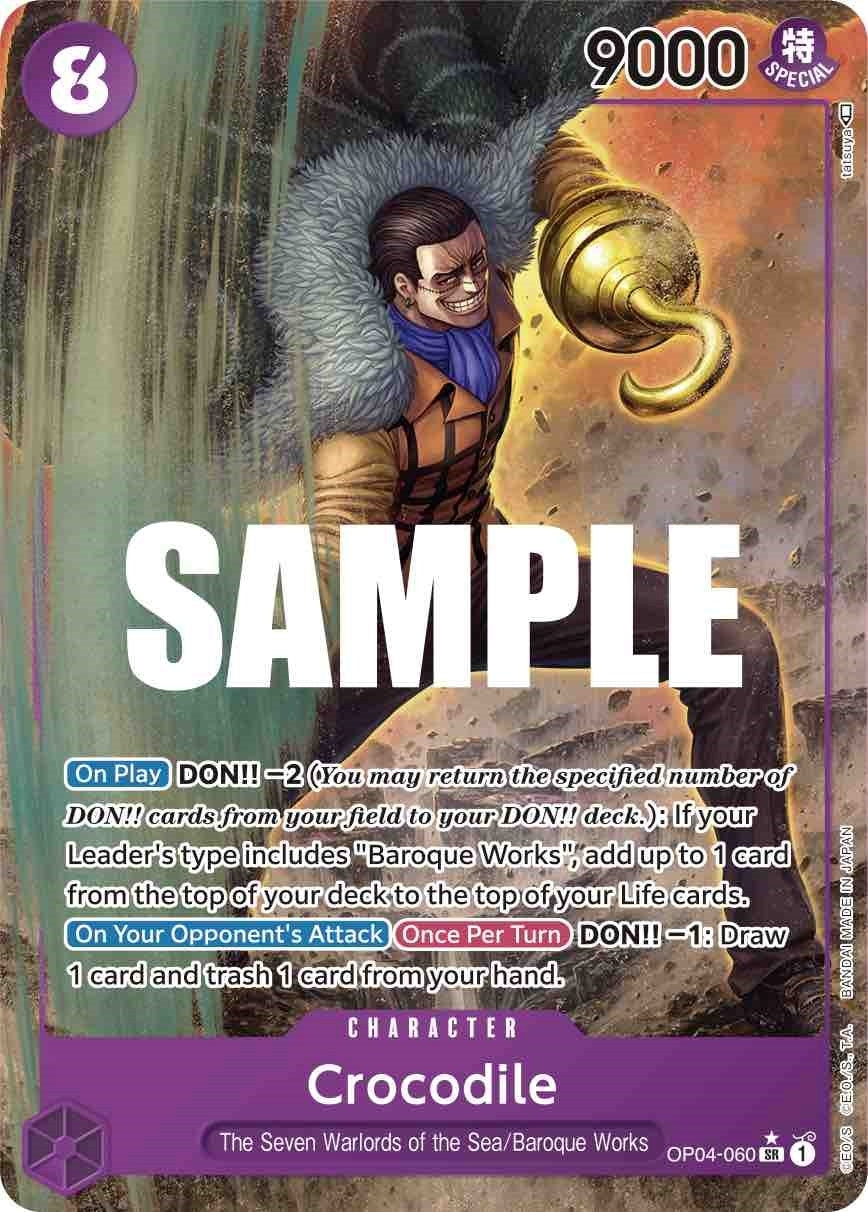 Crocodile (060) (Alternate Art) (4060) (OP04) - One Piece Card Game Single