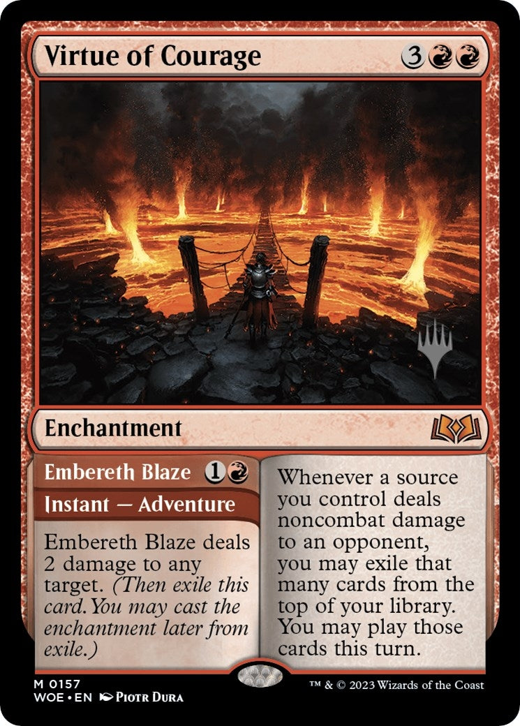 Virtue of Courage (157) [PPWOE] - MTG Single