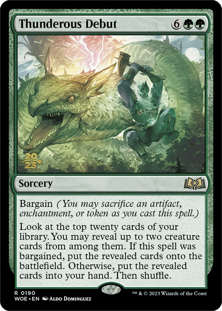 Thunderous Debut (190) [PRE] - MTG Single