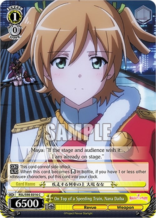 On Top of a Speeding Train Nana Daiba (98016) [RSL] - Weiss Schwarz Single