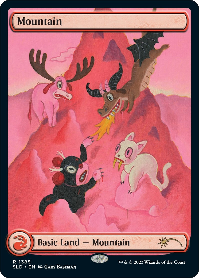 Mountain (1385) (1385) [SLD] - MTG Single