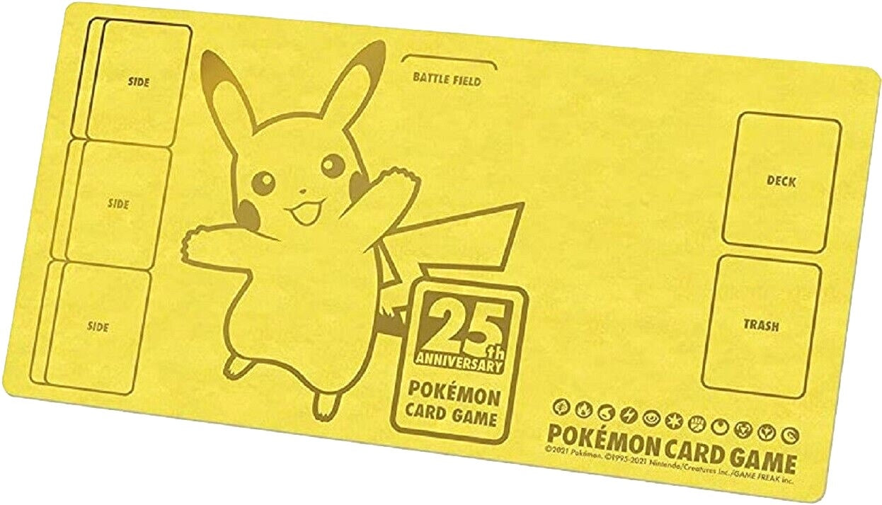 Pokemon TCG: Pokemon Center Japan Exclusive 25th Anniversary Golden Box Pikachu Playmat - Playmats Sealed