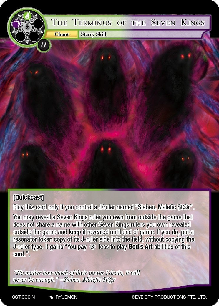 The Terminus of the Seven Kings (86) [CST] - Force of Will Single
