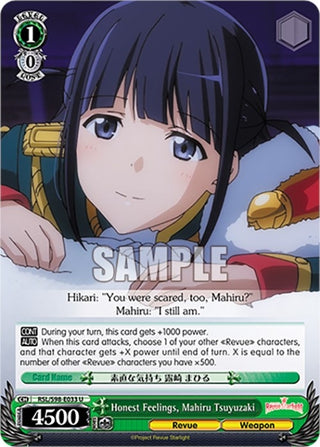 Honest Feelings Mahiru Tsuyuzaki (98033) [RSL] - Weiss Schwarz Single