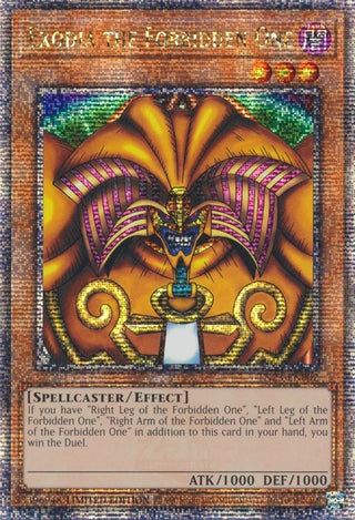 Exodia the Forbidden One (Quarter Century Secret Rare) (23002) (TN23) - YuGiOh Single