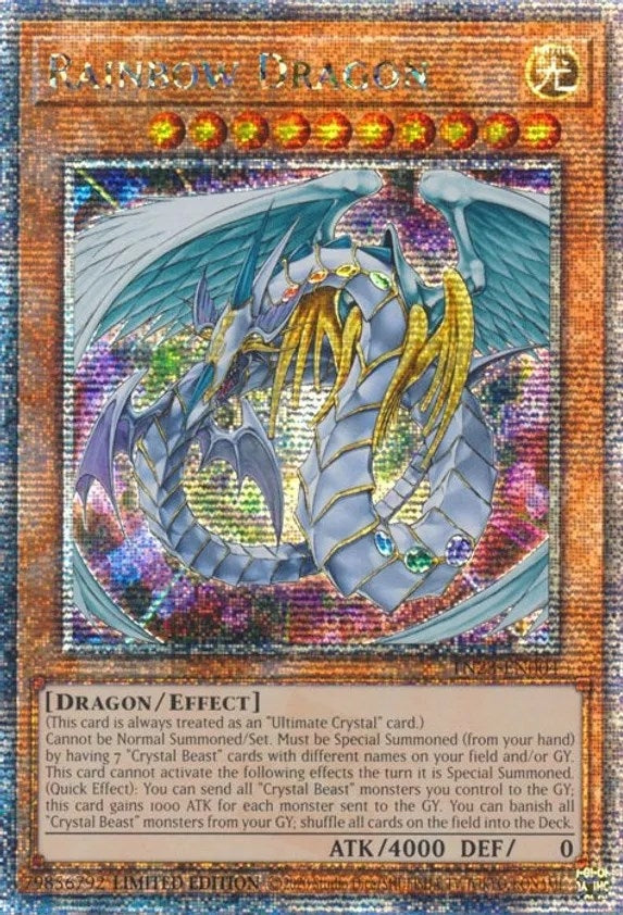Rainbow Dragon (Quarter Century Secret Rare) (23004) (TN23) - YuGiOh Single