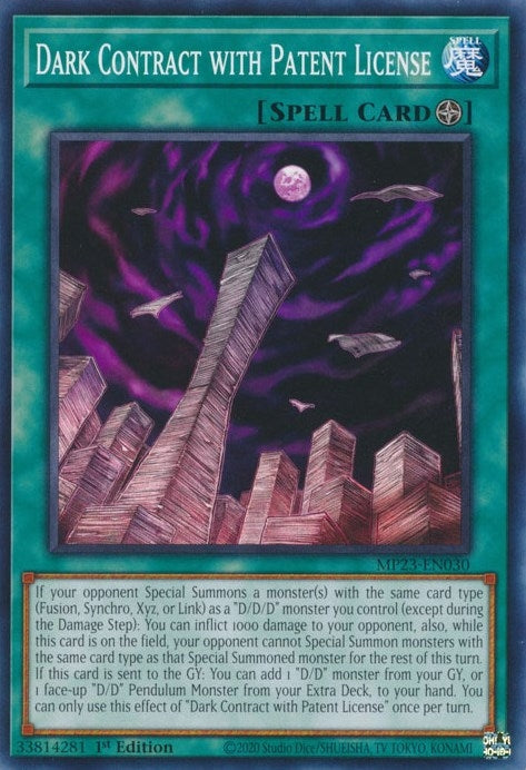 Dark Contract with Patent License (23030) (MP23) - YuGiOh Single