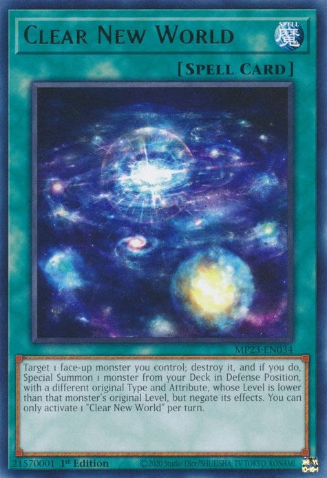 Clear New World (23034) (MP23) - YuGiOh Single