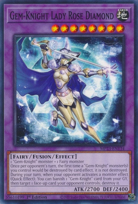 Gem-Knight Lady Rose Diamond (23134) (MP23) - YuGiOh Single