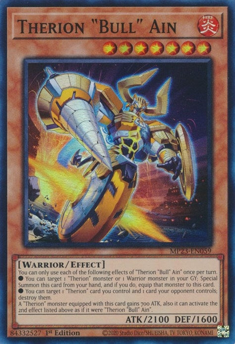 Therion ’Bull’ Ain (23059) (MP23) - YuGiOh Single