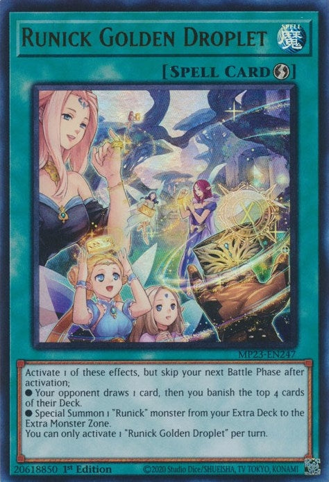 Runick Golden Droplet (23247) (MP23) - YuGiOh Single