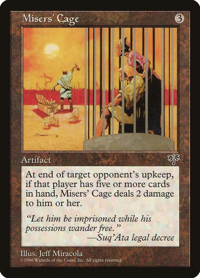 Misers’ Cage [MIR] - MTG Single