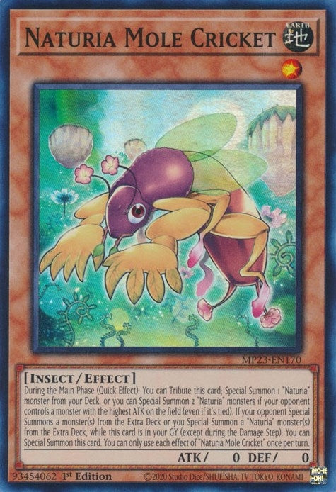 Naturia Mole Cricket (23170) (MP23) - YuGiOh Single