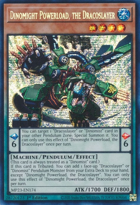 Dinomight Powerload the Dracoslayer (23174) (MP23) - YuGiOh Single