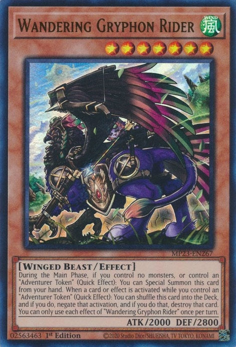 Wandering Gryphon Rider (23267) (MP23) - YuGiOh Single