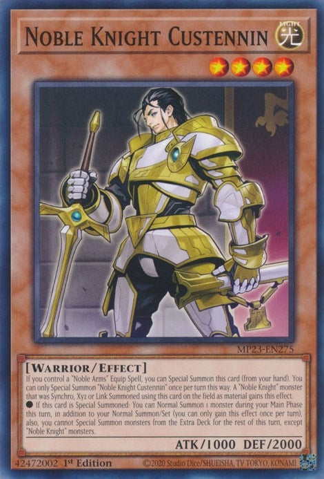 Noble Knight Custennin (23275) (MP23) - YuGiOh Single