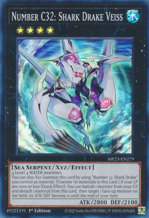 Number C32: Shark Drake Veiss (23279) (MP23) - YuGiOh Single