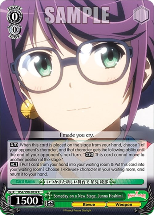 Someday on a New Stage Junna Hoshimi (98037) [RSL] - Weiss Schwarz Single
