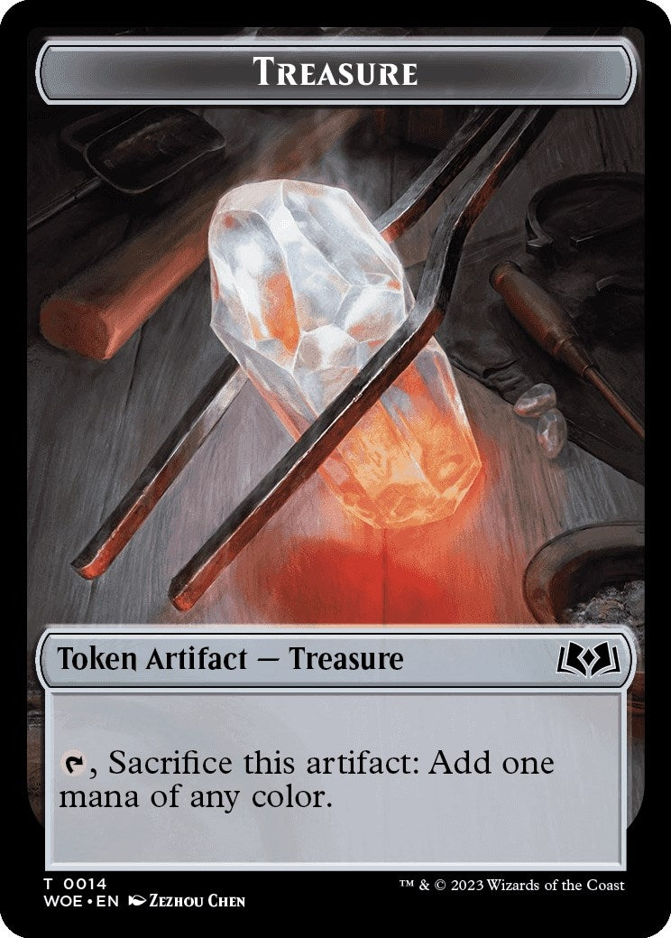 Treasure Token (0) [WOE] - MTG Single
