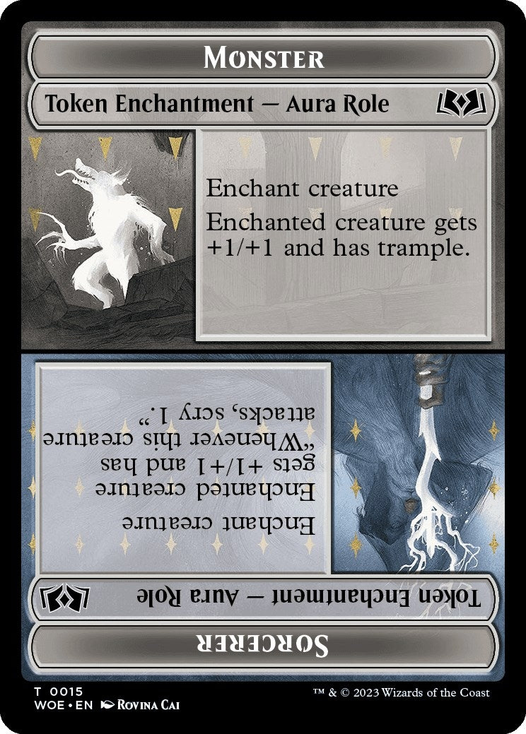 Monster Role / Sorcerer Role Token (0) [WOE] - MTG Single
