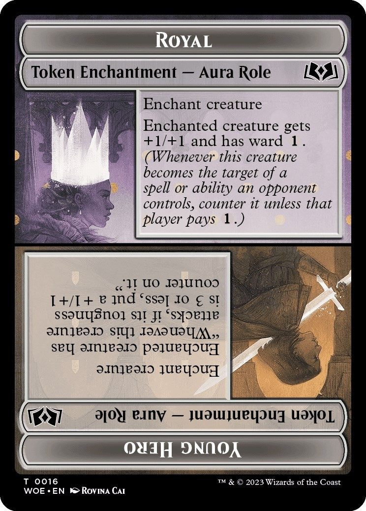 Royal Role / Young Hero Role Token (0) [WOE] - MTG Single