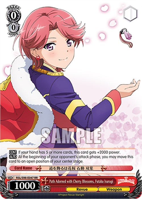 Path Adorned with Cherry Blossoms Futaba Isurugi (98047) [RSL] - Weiss Schwarz Single