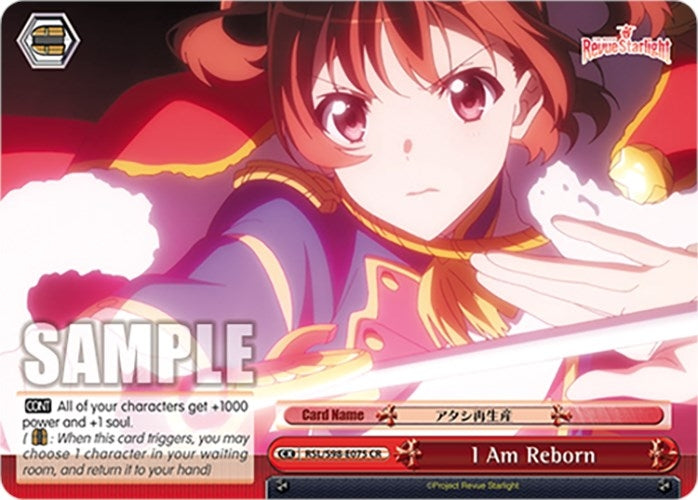 I Am Reborn (98075) [RSL] - Weiss Schwarz Single